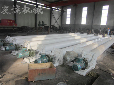 Tubular shaftless screw conveyor